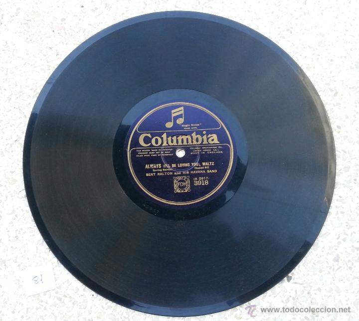 Discos de pizarra: DISCO GRAMOFONO. VALENCIA. DANSE D&acute;ESPAGNE. N&ordm; 81. - Foto 2