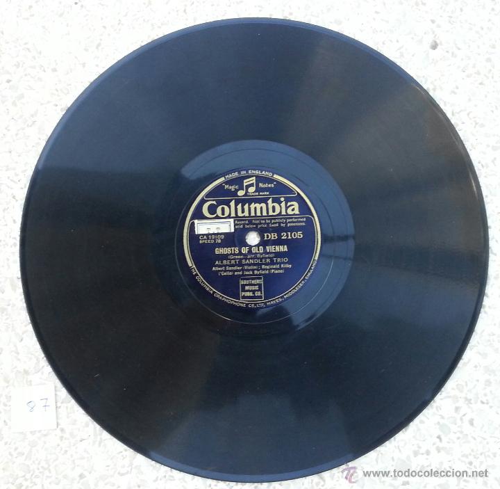 Discos de pizarra: DISCO GRAMOFONO. THE NIGHT HAS EYES. N&ordm; 87 - Foto 2