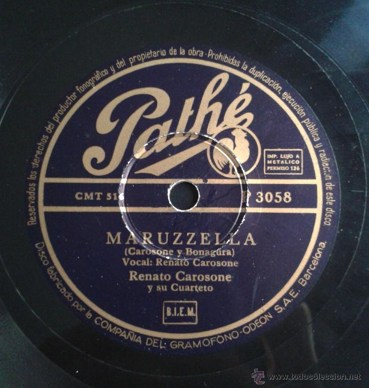 Discos de pizarra: Renato Carosone y su cuarteto - El Pensamiento / Maruzzella - Foto 2