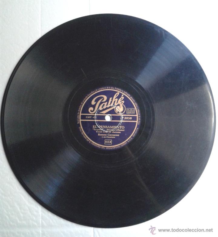 Discos de pizarra: Renato Carosone y su cuarteto - El Pensamiento / Maruzzella - Foto 3