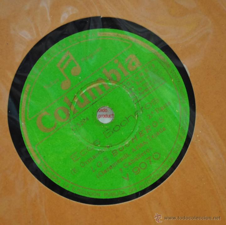 Discos de pizarra: LOS BOCHEROS - ECOS BOCHEROS - PIZARRA - Foto 1