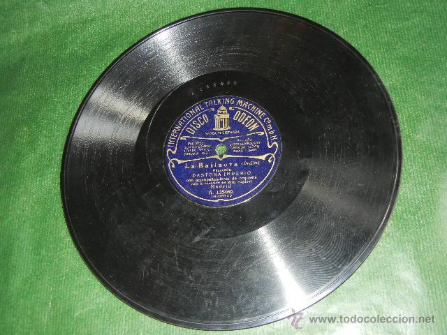 Discos de pizarra: PASTORA IMPERIO - LA BAILAORA / LA CASCABELETA - ODEON A.135460/A.135451 - Foto 2
