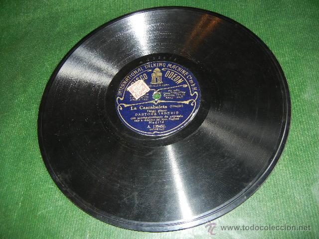 Discos de pizarra: PASTORA IMPERIO - LA BAILAORA / LA CASCABELETA - ODEON A.135460/A.135451 - Foto 4
