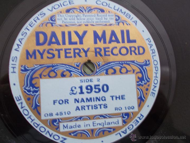 Discos de pizarra: DAILY MAIL. MYSTERY RECORD. - Foto 3
