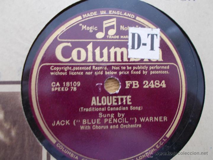 Discos de pizarra: JACK  ( BLUE PENCIL ) CLAUDE AND HIS SWORD..  ALQUETTE. - Foto 2