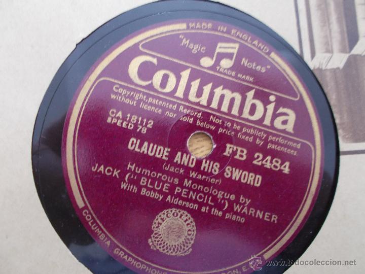 Discos de pizarra: JACK  ( BLUE PENCIL ) CLAUDE AND HIS SWORD..  ALQUETTE. - Foto 3