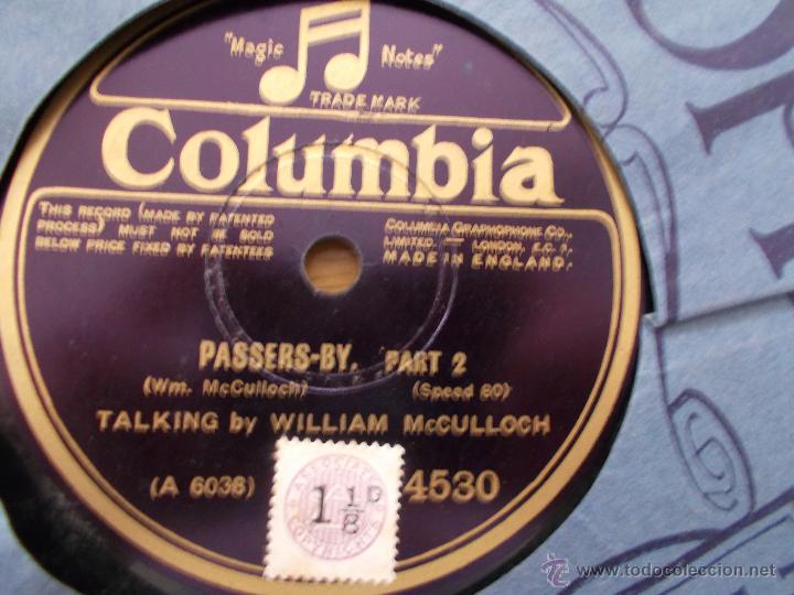 Discos de pizarra: TALKING BY WILLIAM McCULLOCH.  PASSERS-BY PART. 1 Y PART. 2 - Foto 2
