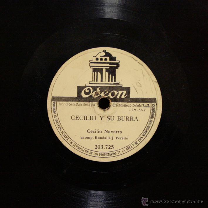 Discos de pizarra: CECILIO NAVARRO - Jotas de baile / Cecilio y su burra - Foto 2