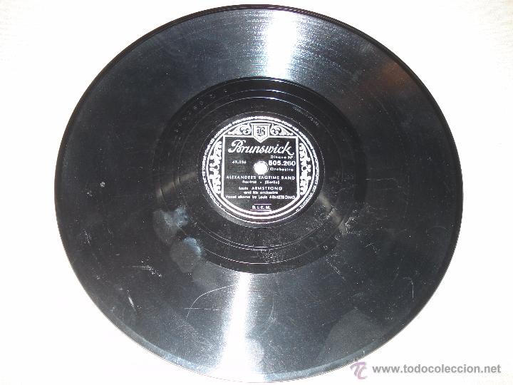 Discos de pizarra: LOUIS ARMSTRONG - ALEXANDERS RAGTIME BAND - Foto 2
