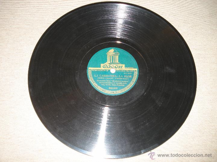 Discos de pizarra: RAIMUNDO LANAS - LA CARRETERA LA FLOR - Foto 1