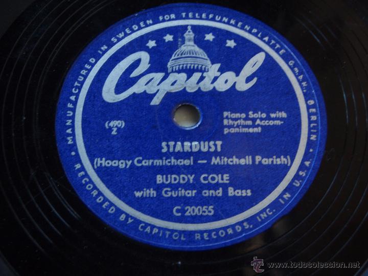 Discos de pizarra: BUDDY COLE ( NIGHT AND DAY - STARDUST ) SWEDEN CAPITOL - Foto 1