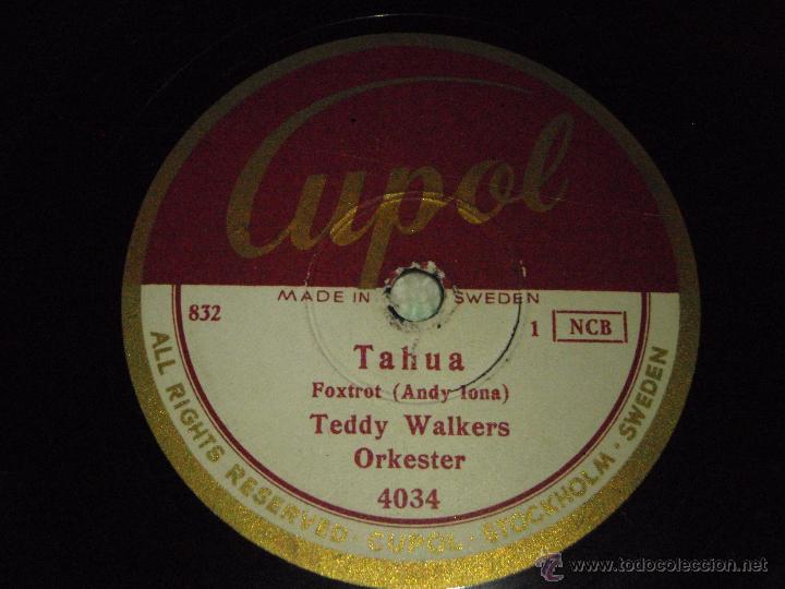 Discos de pizarra: THORE EHRLINGS ORKESTER ( CHI-BABA CHI-BABA - TAHUA )  CUPOL - Foto 1