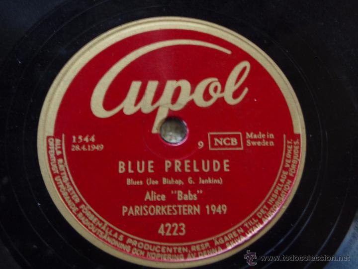 Discos de pizarra: ALICE BABS  ( SUGAR - BLUE PRELUDE )  CUPOL - Foto 1