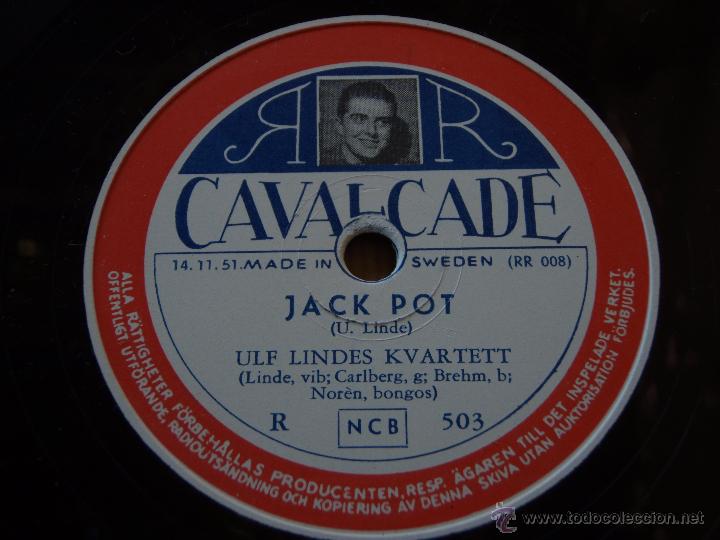 Discos de pizarra: ULF LINDES KVARTETT ( JACK POT - THREE WITHOUT A KEY, PART III ) CAVALCADE - Foto 1