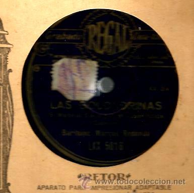 Discos de pizarra: ZARZUELA LAS GOLONDRINAS : CANTA MARCOS REDONDO - Foto 2