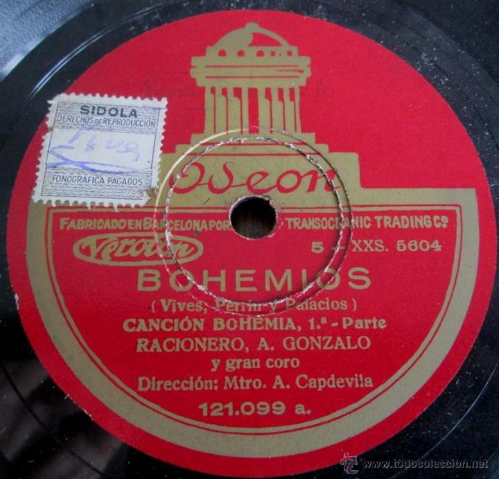 Discos de pizarra: &Aacute;lbum con 6 discos de pizarra   BOHEMIOS - Foto 16
