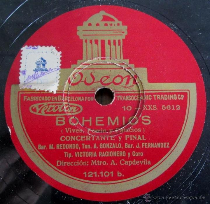 Discos de pizarra: &Aacute;lbum con 6 discos de pizarra   BOHEMIOS - Foto 24