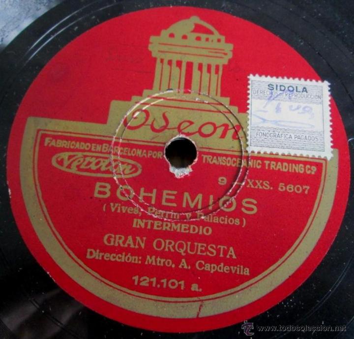 Discos de pizarra: &Aacute;lbum con 6 discos de pizarra   BOHEMIOS - Foto 26