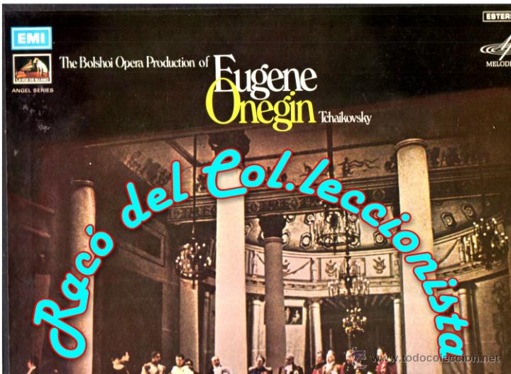 Discos de pizarra: CAJA OPERA: 3 LPS + LIBRETO IMPORTADO. EUGENE ONEGIN. TCHAIKOVSKY. A&Ntilde;O: 1971 - Foto 1