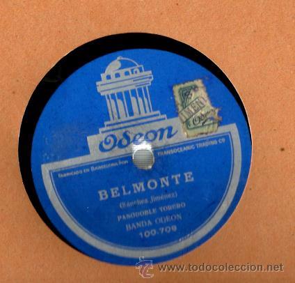 Discos de pizarra: BANDA ODEON : BELMONTE + GALLITO - Foto 1