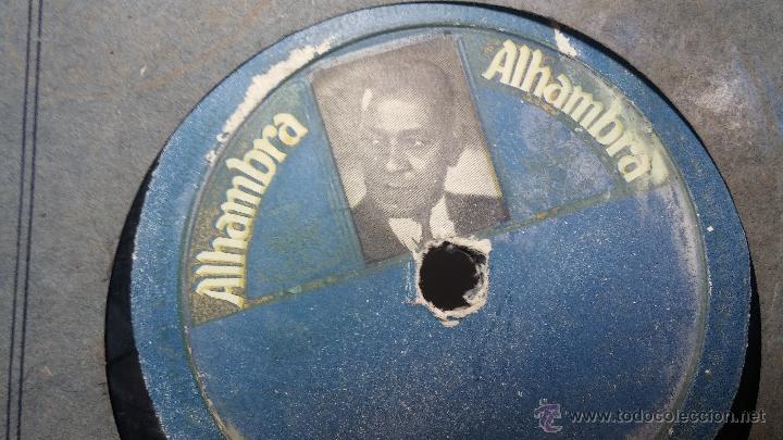 Discos de pizarra: Disco de pizarra antiguo, PASODOBLE.... EL DOS DE MAYO - DE GRANADA A SEVILLA - Foto 6