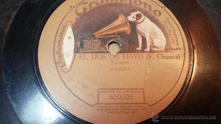 Discos de pizarra: Disco de pizarra antiguo, PASODOBLE.... EL DOS DE MAYO - DE GRANADA A SEVILLA - Foto 7