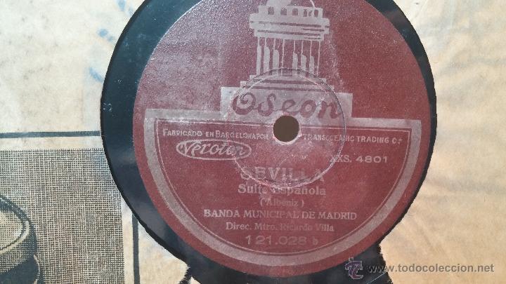 Discos de pizarra: Disco de pizarra antiguo, ALBENIZ.... SEVILLA - GRANADA - Foto 5
