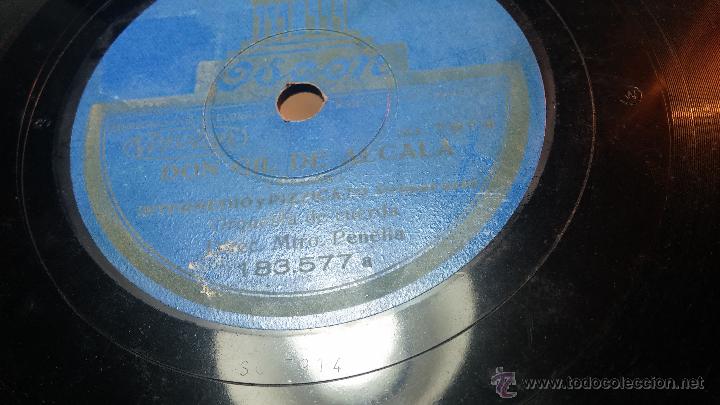 Discos de pizarra: Disco de pizarra antiguo, ORQUESTA DE CUERDA - Don Gil de Alcal&aacute; - Foto 2