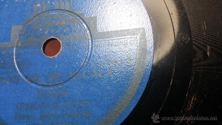 Discos de pizarra: Disco de pizarra antiguo, ORQUESTA DE CUERDA - Don Gil de Alcal&aacute; - Foto 3