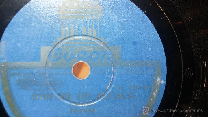 Discos de pizarra: Disco de pizarra antiguo, ORQUESTA DE CUERDA - Don Gil de Alcal&aacute; - Foto 4