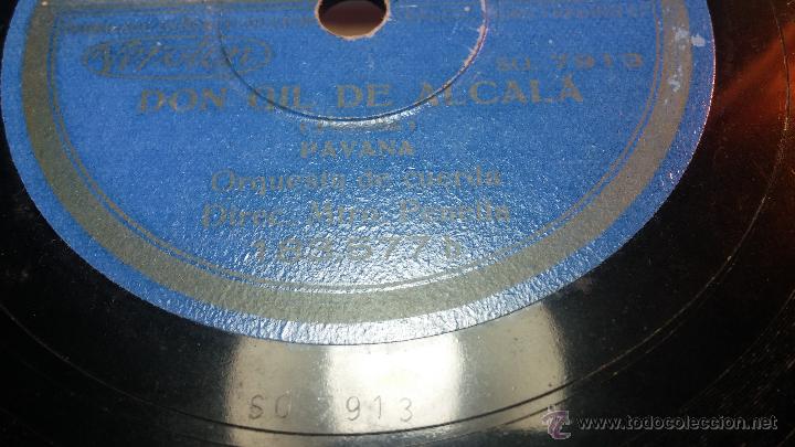 Discos de pizarra: Disco de pizarra antiguo, ORQUESTA DE CUERDA - Don Gil de Alcal&aacute; - Foto 13