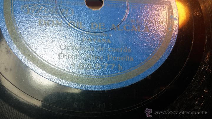 Discos de pizarra: Disco de pizarra antiguo, ORQUESTA DE CUERDA - Don Gil de Alcal&aacute; - Foto 14