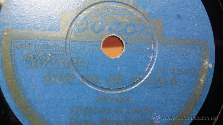Discos de pizarra: Disco de pizarra antiguo, ORQUESTA DE CUERDA - Don Gil de Alcal&aacute; - Foto 16