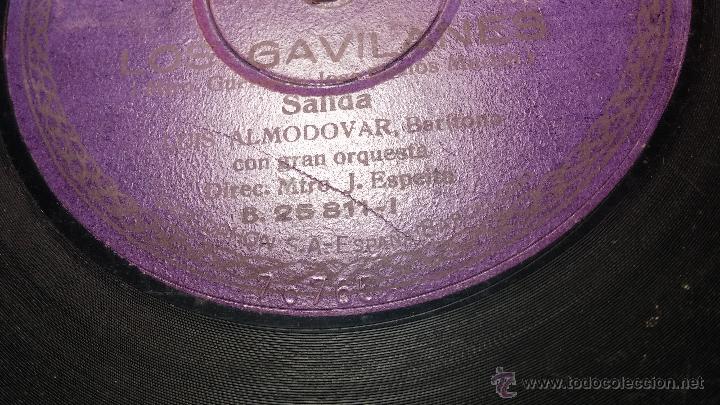 Discos de pizarra: Disco de pizarra antiguo, LOS GAVILANES, milonga - salida - Foto 2