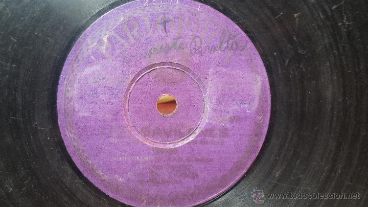 Discos de pizarra: Disco de pizarra antiguo, LOS GAVILANES, milonga - salida - Foto 4