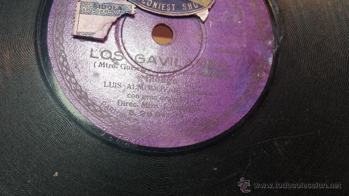 Discos de pizarra: Disco de pizarra antiguo, LOS GAVILANES, milonga - salida - Foto 7