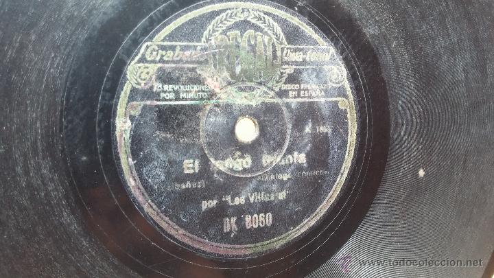 Discos de pizarra: Disco de pizarra antiguo, EL TANGO TRIUNFA- LOS VILLAS UF- Dialogo comico - Foto 3