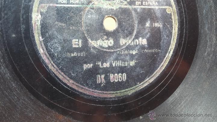 Discos de pizarra: Disco de pizarra antiguo, EL TANGO TRIUNFA- LOS VILLAS UF- Dialogo comico - Foto 9