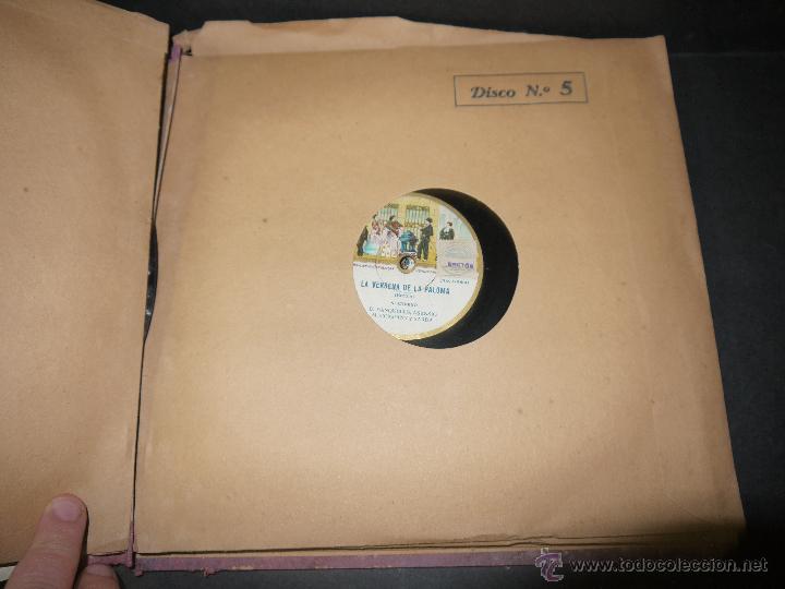 Discos de pizarra: LA VERBENA DE LA PALOMA, ODEON, 8 DISCOS DE PIZARRA, COMPLETA. - Foto 12
