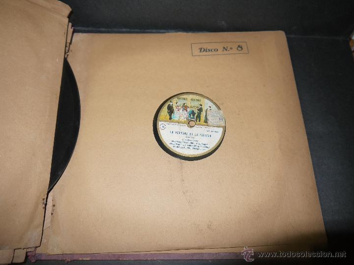 Discos de pizarra: LA VERBENA DE LA PALOMA, ODEON, 8 DISCOS DE PIZARRA, COMPLETA. - Foto 15