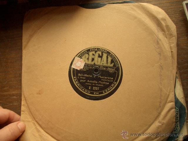 Discos de pizarra: Amalia Molina El Castizo y Sevilla y Macarena - Foto 1