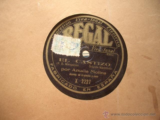 Discos de pizarra: Amalia Molina El Castizo y Sevilla y Macarena - Foto 2