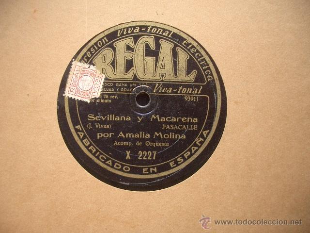 Discos de pizarra: Amalia Molina El Castizo y Sevilla y Macarena - Foto 3