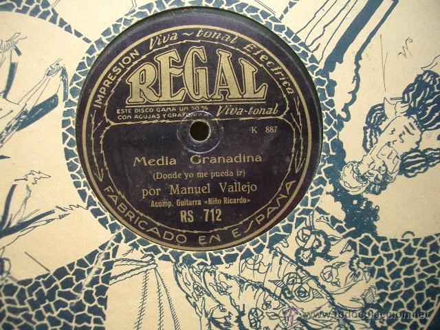 Discos de pizarra: Manuel Vallejo, REgal - Foto 2