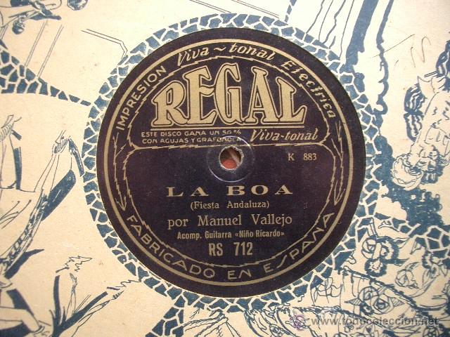 Discos de pizarra: Manuel Vallejo, REgal - Foto 3