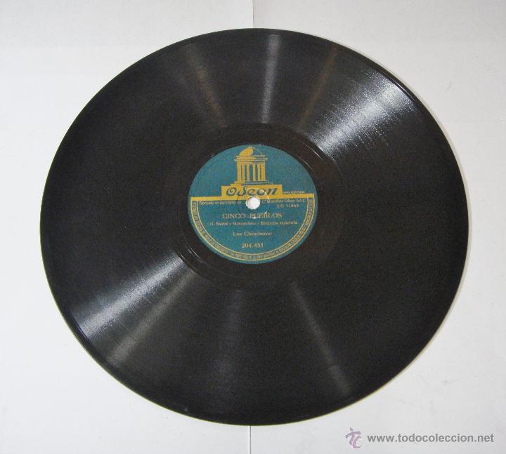 Discos de pizarra: Disco de Pizarra &middot; Los Chimberos &middot; Odeon &middot; Cinco Pueblos &middot; ca. 1930&ndash;1940 - Foto 1