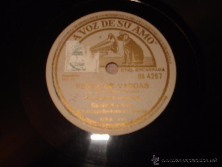 Discos de pizarra: CONCHITA PIQUER / LA VENTERA DE ARACENA - VENTA DE VARGAS - Foto 2