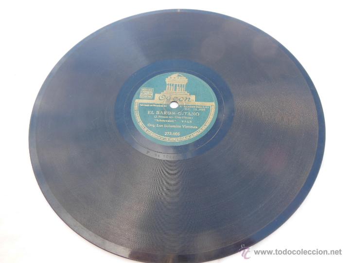 Discos de pizarra: ORQ LOS BOHEMIOS VIENESES : La Viuda Alegre; El Bar&oacute;n Gitano. Odeon 273.005 - Foto 1