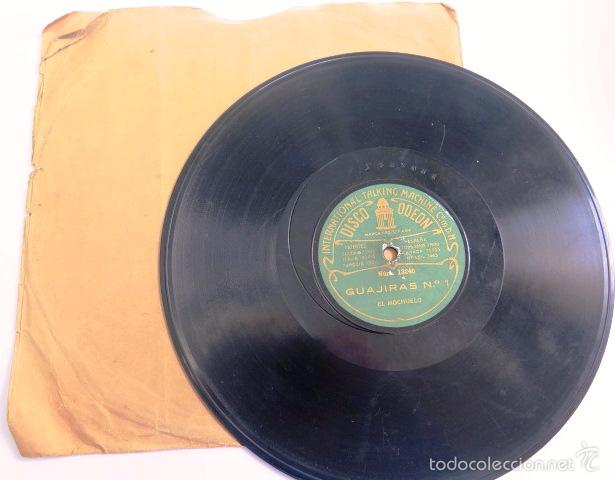 Discos de pizarra: Disco pizarra. Guajiras y Tango. El Mochuelo - Foto 1