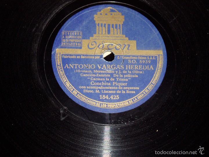 Discos de pizarra: Disco Pizarra Conchita Piquer - Foto 2